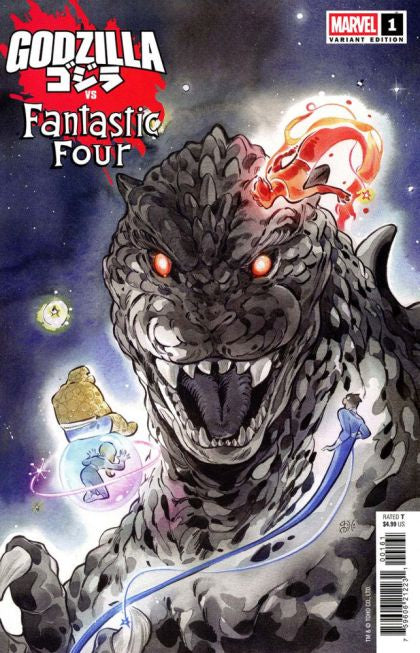 Godzilla vs. Fantastic Four #1 Peach Momoko Variant Comic