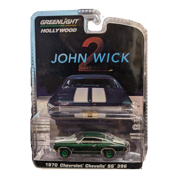 GREEN MACHINE: John Wick 2, 1970 Chevrolet Chevelle SS 396, 1:64 Diecast Vehicle