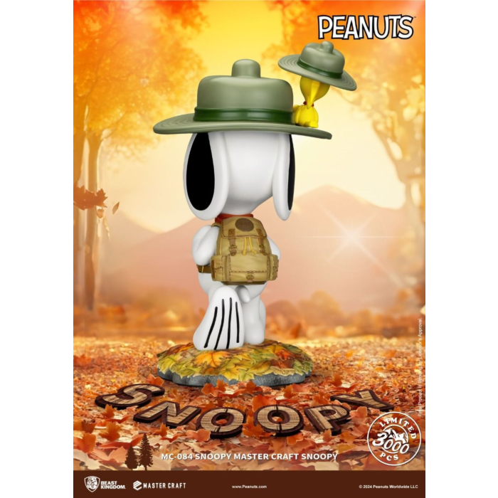 Peanuts - Camp Snoopy with Woodstock Master Craft 15" Statue