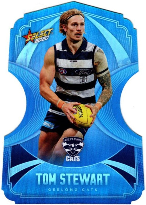 Tom Stewart, Ice Blue Diecuts, 2020 Select AFL Footy Stars