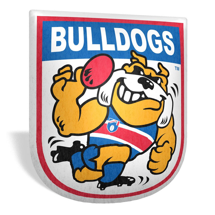 Western Bulldogs Retro Mascot Shaped Cushion