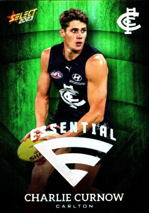 Carlton Blues Team Set, Emerald Green Essential, 2023 Select AFL Footy Stars