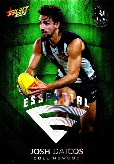 Collingwood Magpies Team Set, Emerald Green Essential, 2023 Select AFL Footy Stars