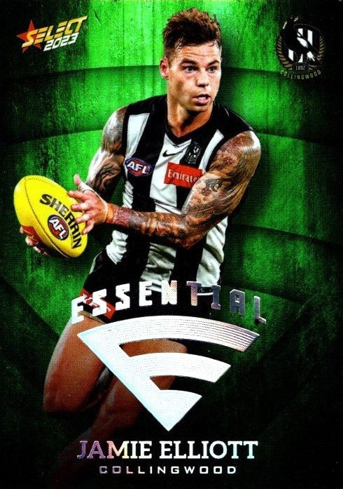 Collingwood Magpies Team Set, Emerald Green Essential, 2023 Select AFL Footy Stars