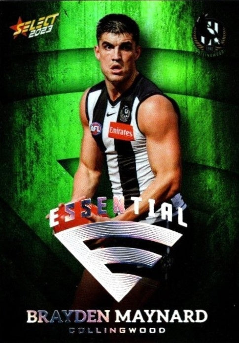 Collingwood Magpies Team Set, Emerald Green Essential, 2023 Select AFL Footy Stars