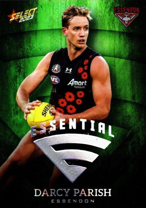 Essendon Bombers Team Set, Emerald Green Essential, 2023 Select AFL Footy Stars