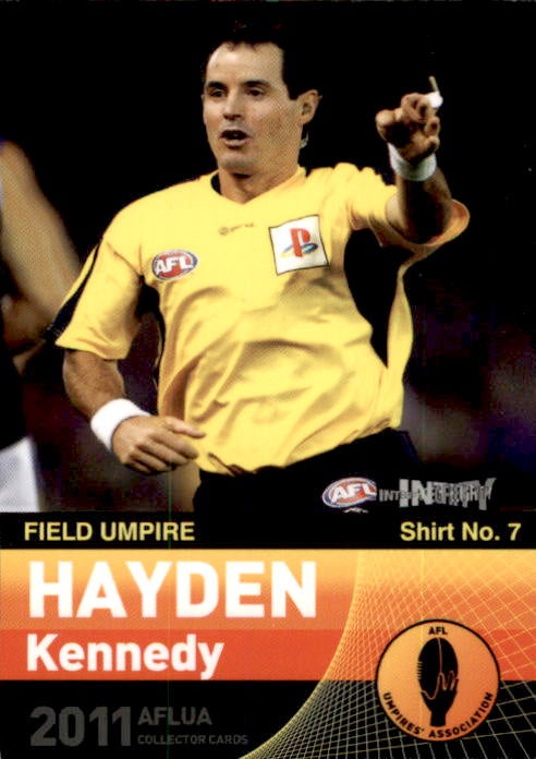 Hayden Kennedy, RC, Field Umpire, 2011 AFLUA Umpire