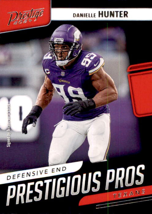 Danielle Hunter, Prestigious Pros, 2024 Panini Prestige Football NFL