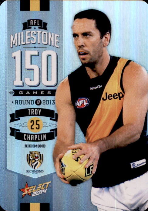 Troy Chaplin, 150 Game Milestone, 2014 Select AFL Champions