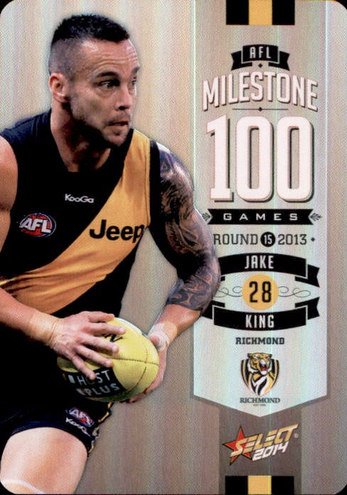 Jake King, 100 Game Milestone, 2014 Select AFL Champions