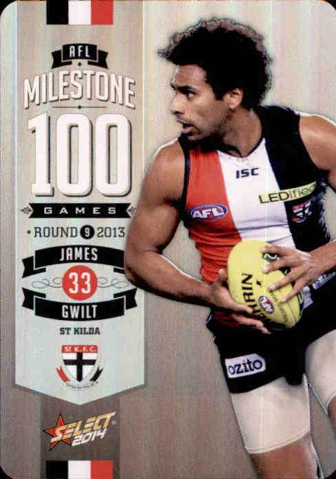 James Gwilt, 100 Game Milestone, 2014 Select AFL Champions