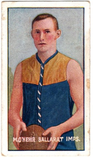 M O'Hehir, Sniders & Abrahams, Standard Cigarettes card, Ballarat Imperials