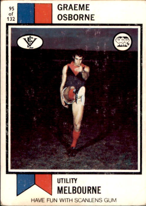 Graeme Osbourne, 1974 Scanlens VFL