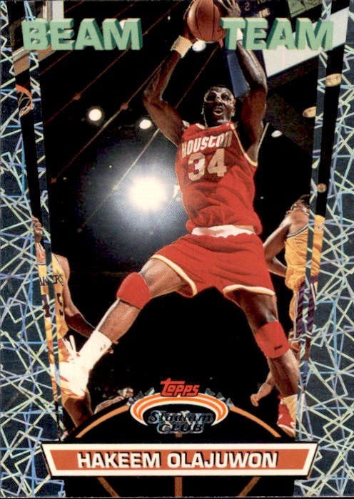 Hakeem Olajuwon, Beam Team, 1992-93 Topps Stadium Club Basketball NBA
