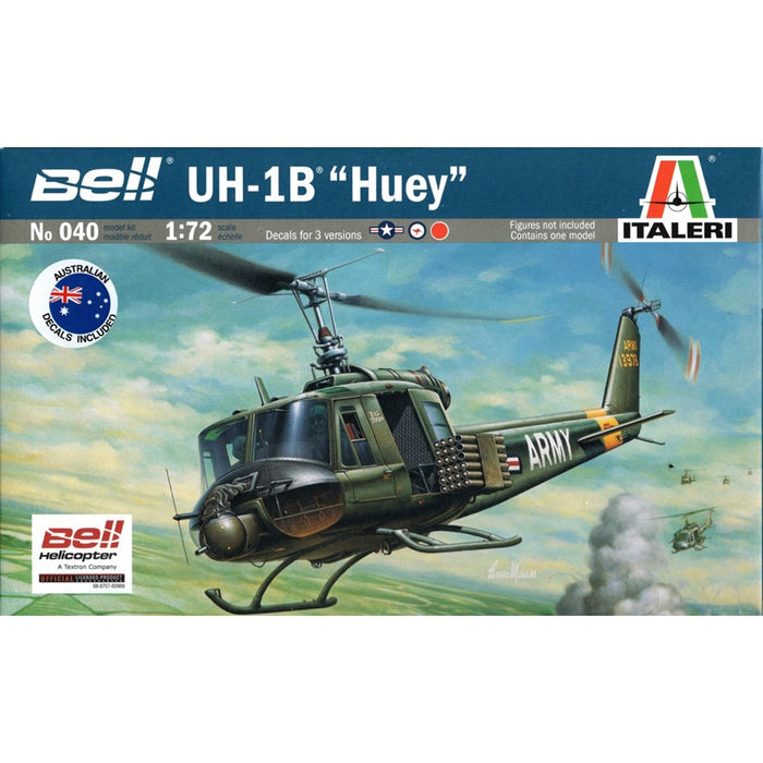 ITALERI UH-1B HUEY 1:72 Model Kit AUST.DECALS