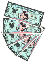 Disney Dollars - Currency with Character - 1990 Series