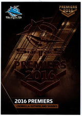 2016 Cronulla Sharks Official Signed Premiers Card Set (Read Description)