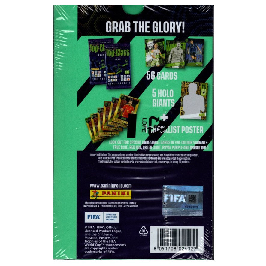 2025 Panini Top Class Soccer Trading Cards Blaster Box
