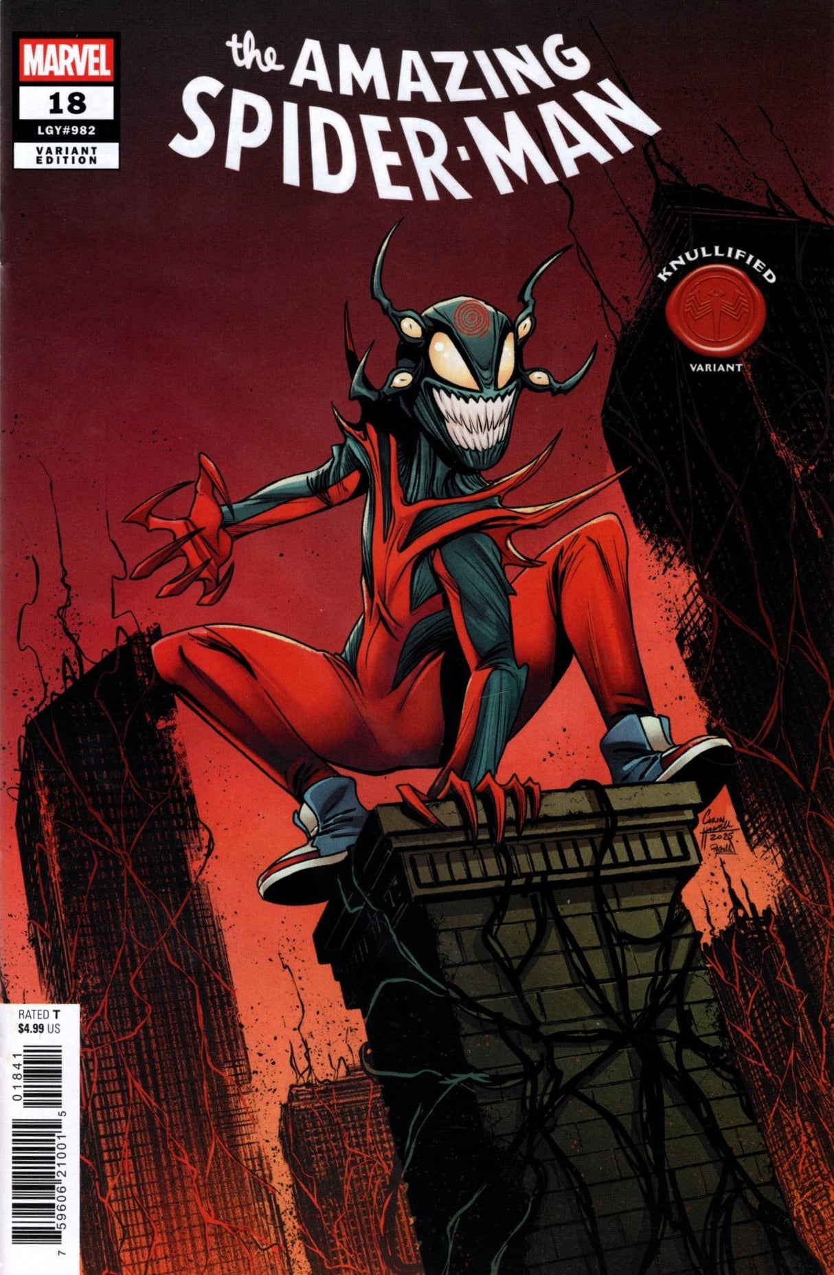The Amazing Spider-Man, Vol. 7, #18 Corin Howell Knullified Variant Comic