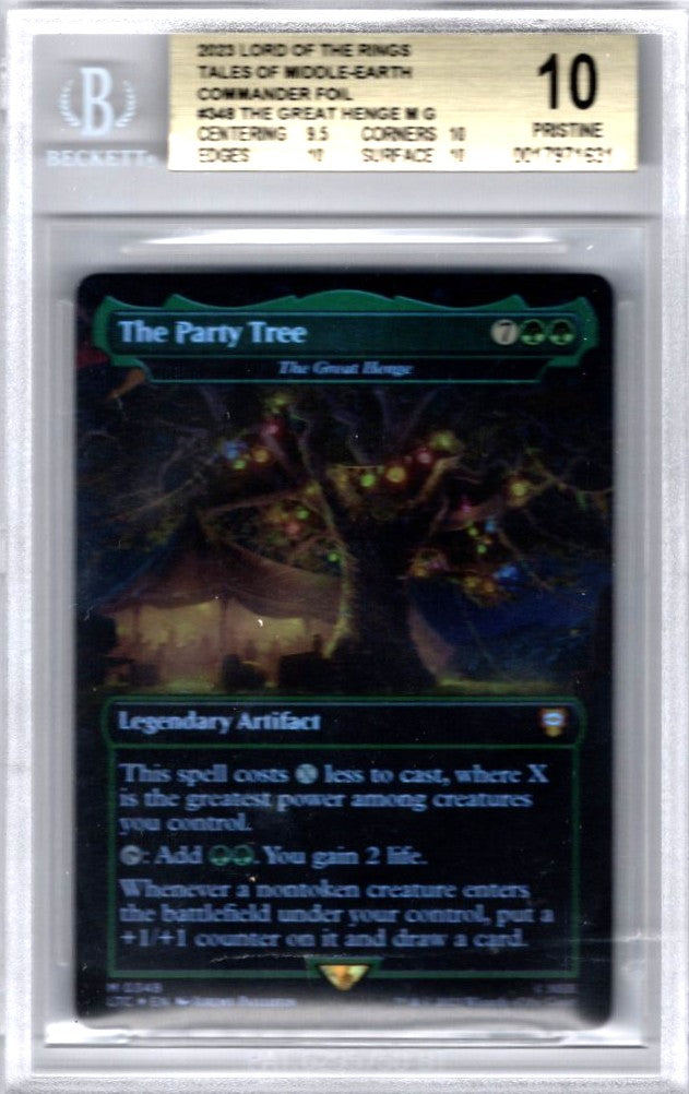 Party Tree, The Great Henge, Commander Foil, 2023 MTG Lord of the Rings Tales of Middle Earth, BGS 10