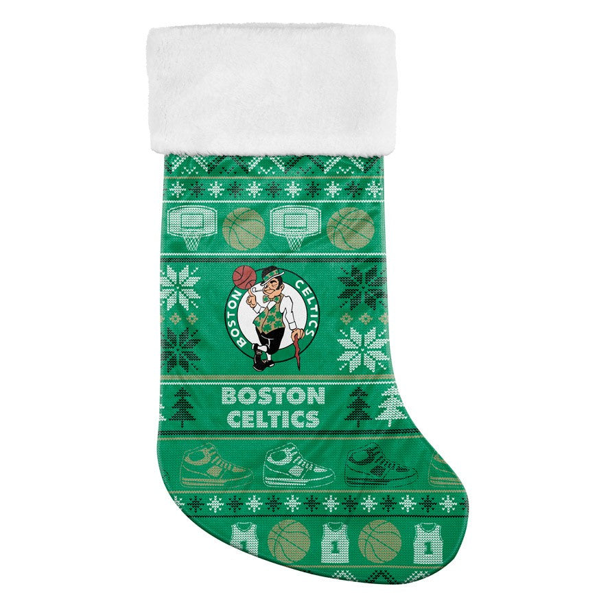 BOSTON CELTICS JUMBO CHRISTMAS STOCKING