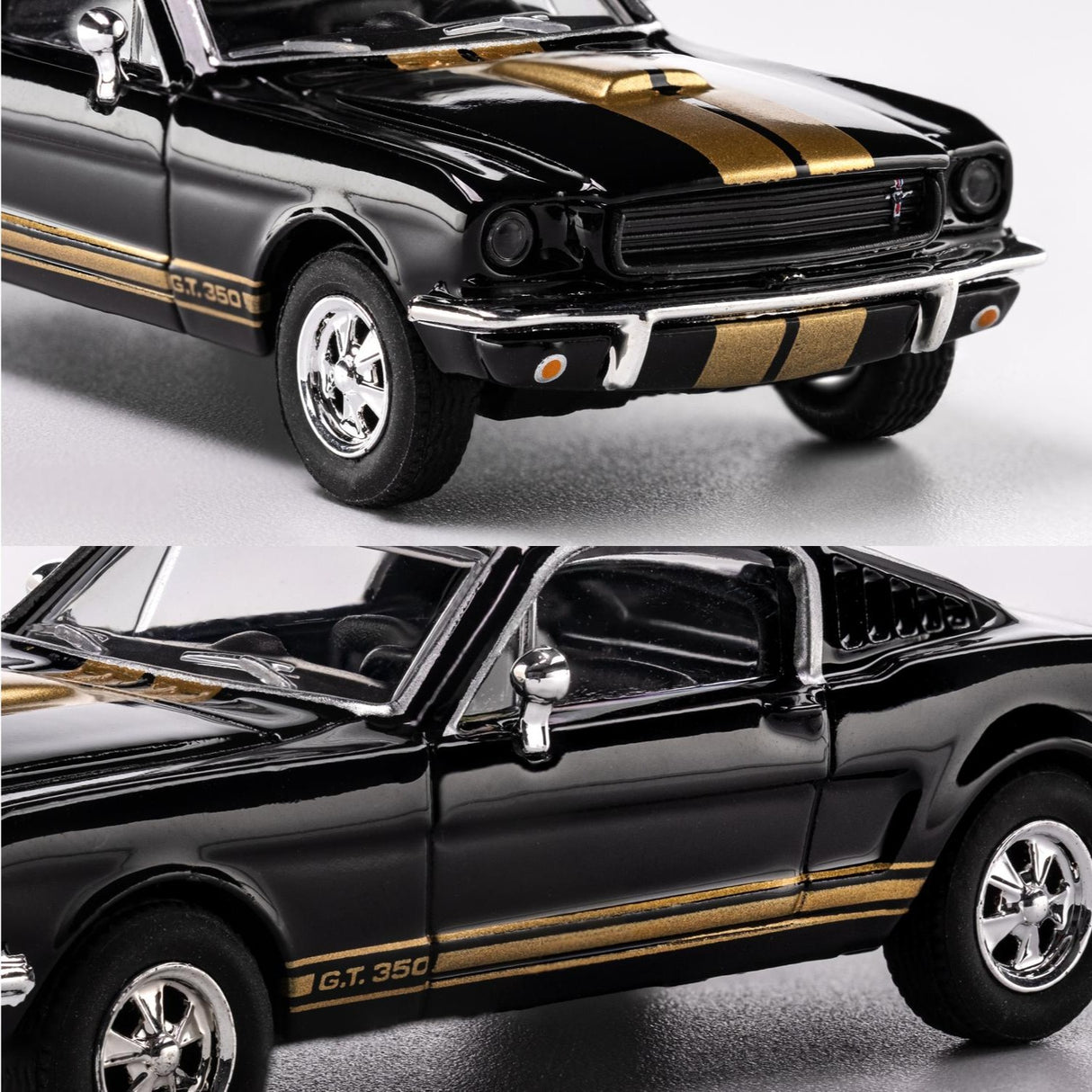 1965 Shelby GT350 BLACK - Majorette: Collection Series, 1:64 Scale Diecast Car
