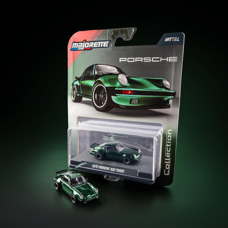 1975 Porsche 930 Turbo Green - Majorette: Collection Deluxe, 1:64 Scale Diecast Car