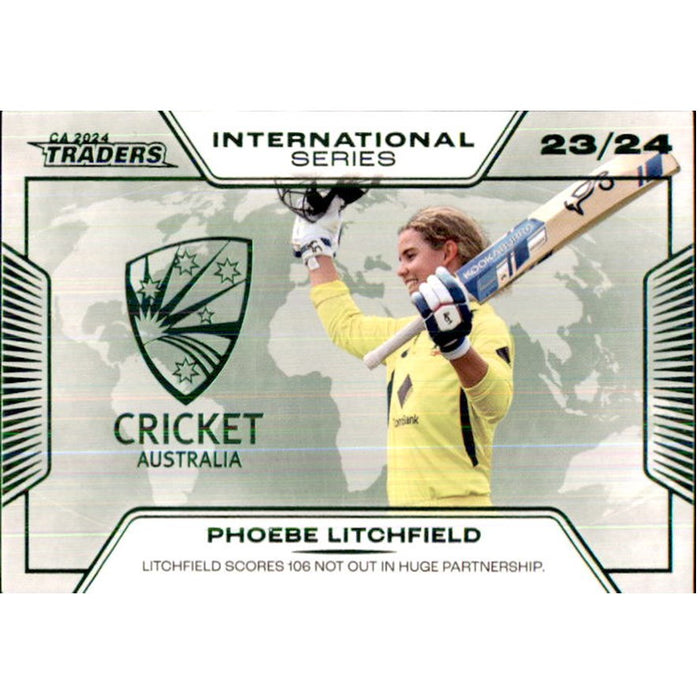 Phoebe Lichfield, International Series, 2024-25 TLA CA Cricket Traders0