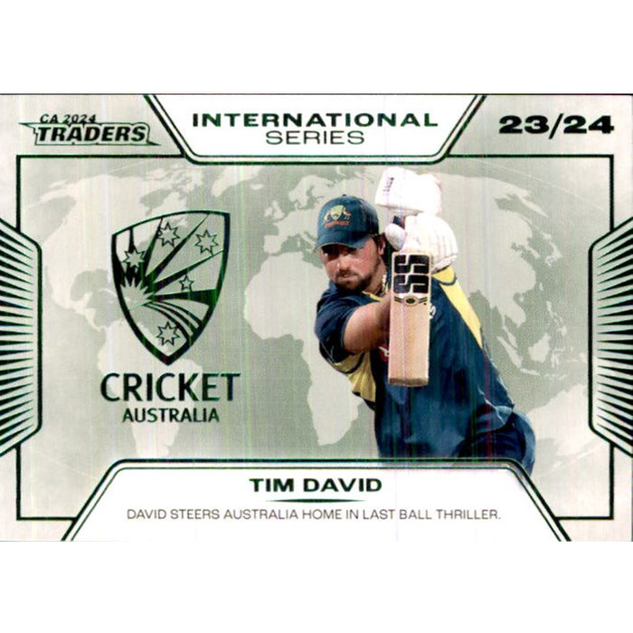 Tim David, International Series, 2024-25 TLA CA Cricket Traders