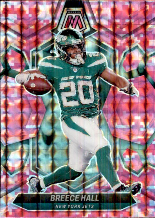 Breece Hall, Pink Prizm, 2024 Panini Mosaic Football NFL