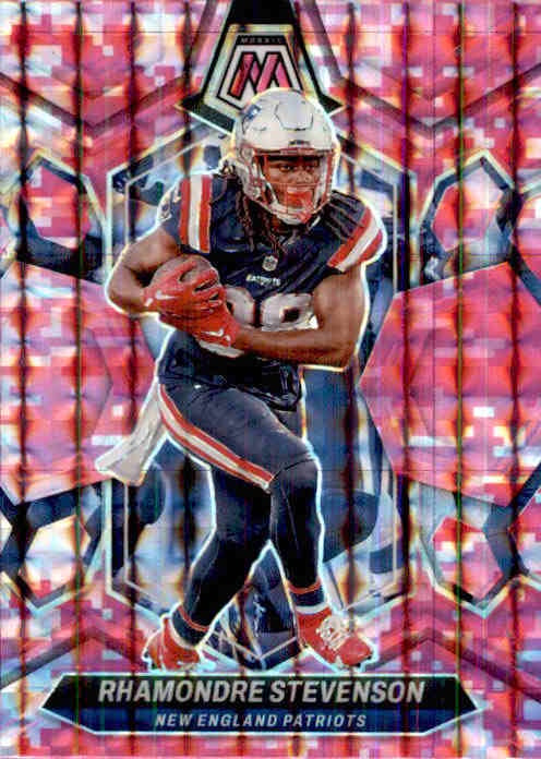 Rhamondre Stevenson, Pink Prizm, 2024 Panini Mosaic Football NFL