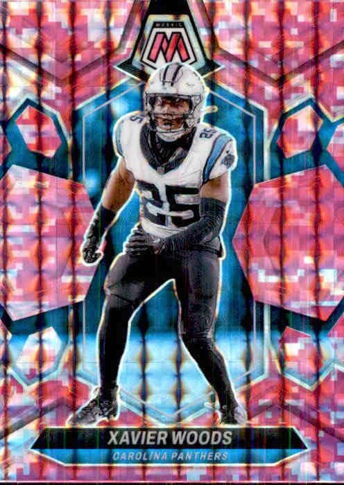 Xavier Woods, Pink Prizm, 2024 Panini Mosaic Football NFL