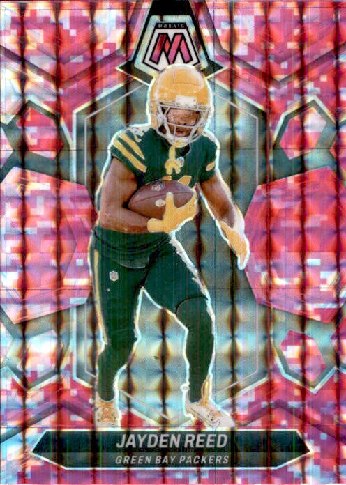 Jayden Reed, Pink Prizm, 2024 Panini Mosaic Football NFL