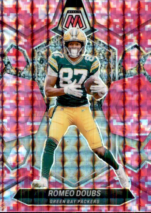 Romeo Doubs, Pink Prizm, 2024 Panini Mosaic Football NFL