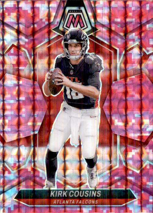 Kirk Cousins, Pink Prizm, 2024 Panini Mosaic Football NFL