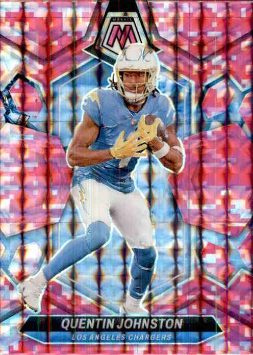 Quentin Johnston, Pink Prizm, 2024 Panini Mosaic Football NFL