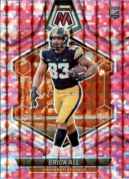 Erick All, RC, Pink Prizm, 2024 Panini Mosaic Football NFL