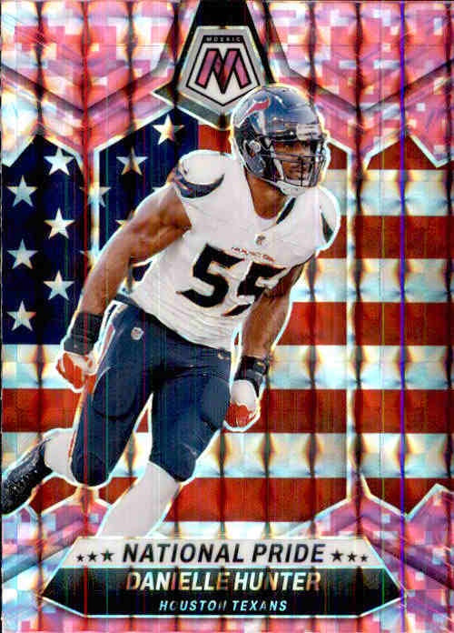 Danielle Hunter, National Pride, Pink Prizm, 2024 Panini Mosaic Football NFL