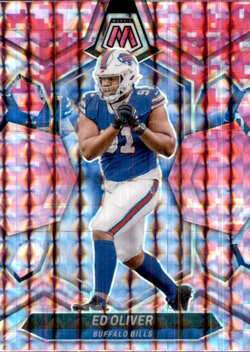 Ed Oliver, Pink Prizm, 2024 Panini Mosaic Football NFL