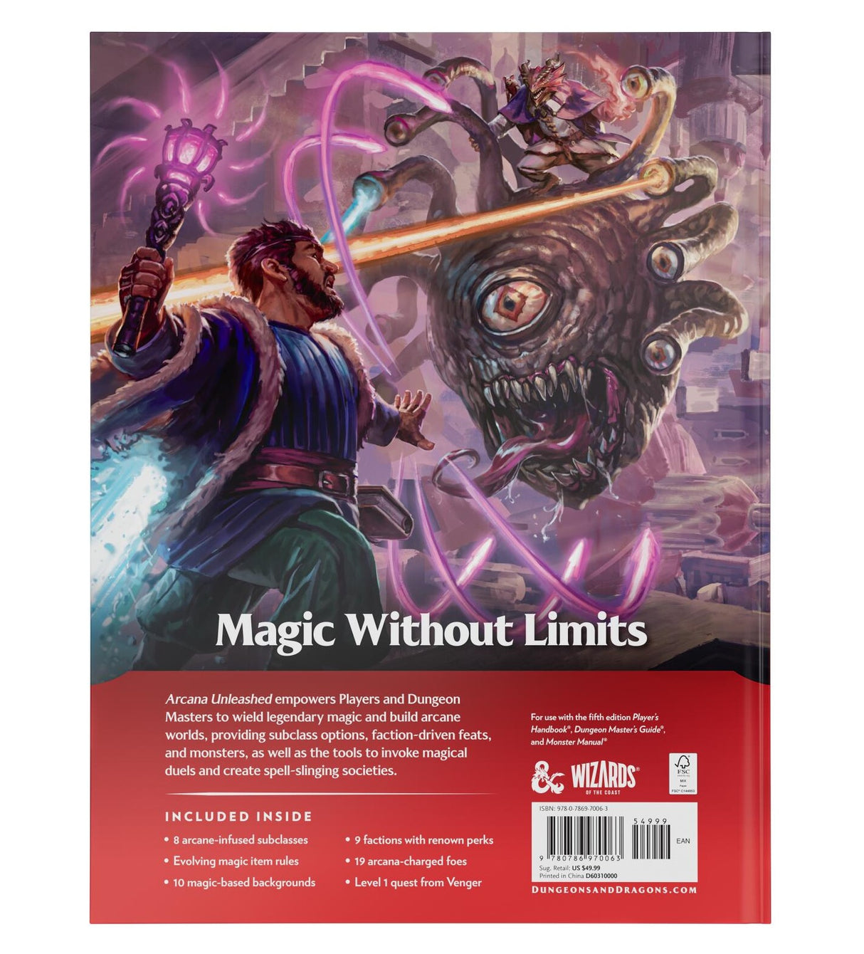 D&D Dungeons & Dragons Arcana Unleashed Hardcover