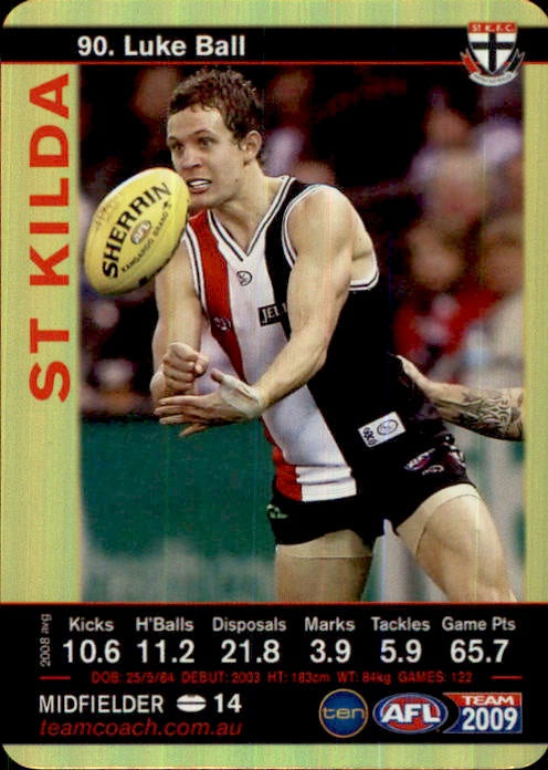 Luke Ball, Gold, 2009 Teamcoach AFL