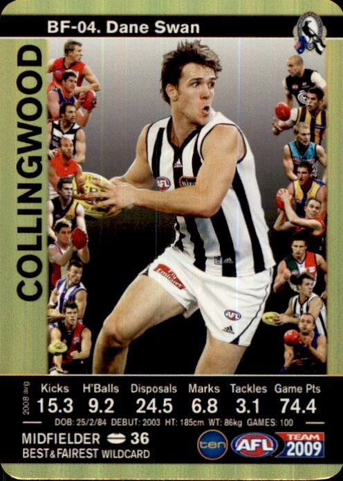 Dane Swan, Gold Best & Fairest, 2009 Teamcoach AFL