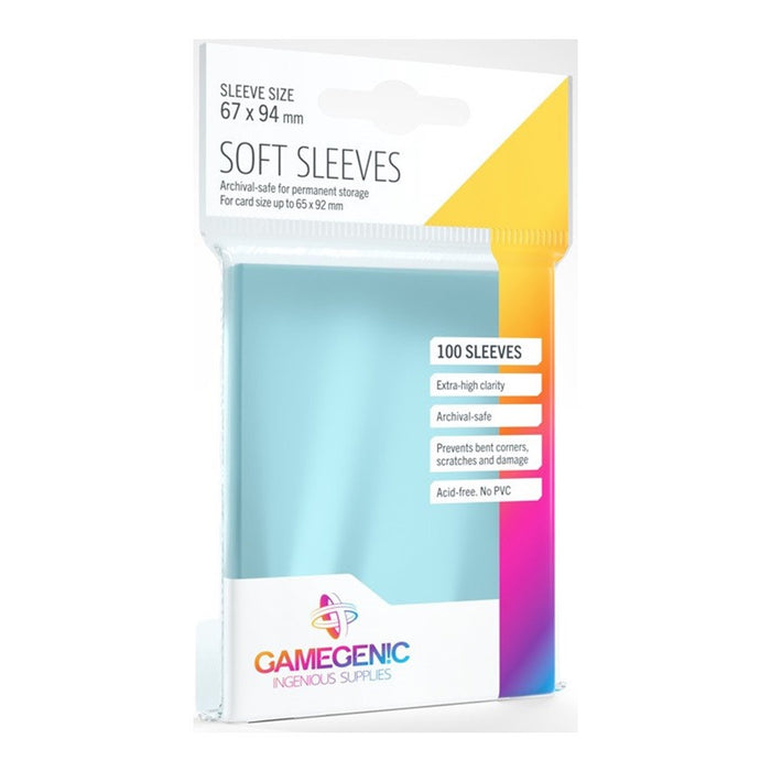 Gamegenic Soft Card Sleeves - Size Code SOFT - (67mm x 94mm) (100 Sleeves Per Pack)