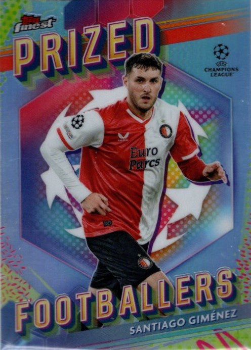 Santiago Gimenez, Prized Footballer, 2023-24 Topps Finest UEFA Champions League Soccer