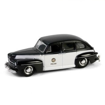 1947 Ford Fordor, Police Car, Hot Pursuit, 1:64 Scale Diecast Car