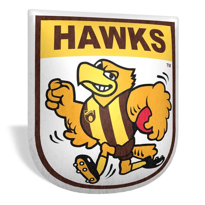 Hawthorn Hawks Retro Mascot Shaped Cushion