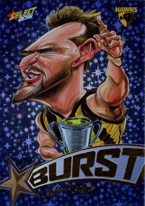 Luke Hodge, Blue Starburst, 2016 Select AFL Footy Stars