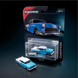 1955 Chevrolet Bel Air - Blue/White - Majorette: Collection Deluxe, 1:64 Scale Diecast Car