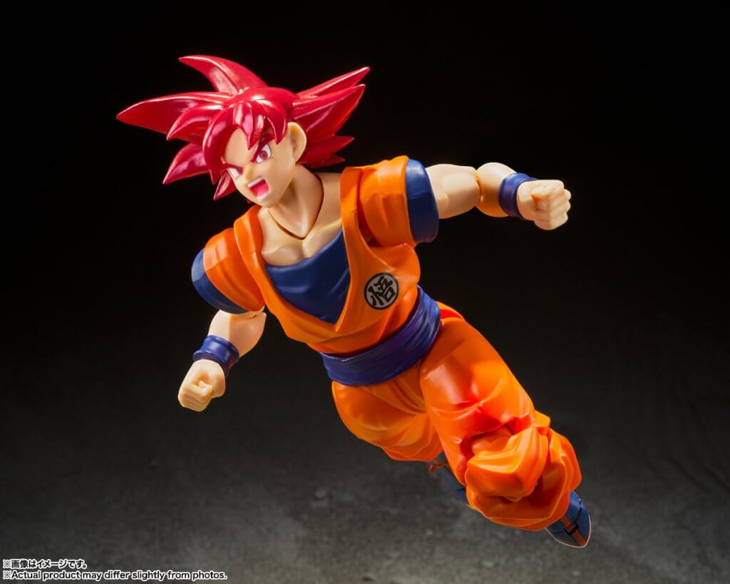 S.H.FIGUARTS Dragon Ball Super Saiyan God Son Goku -Saiyan God Instilled With The Light Of Righteous Hearts- Action Figure