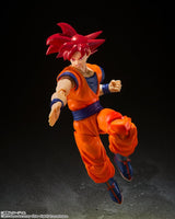 S.H.FIGUARTS Dragon Ball Super Saiyan God Son Goku -Saiyan God Instilled With The Light Of Righteous Hearts- Action Figure